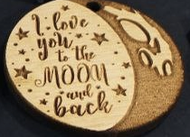 Llaveros pareados personalizados