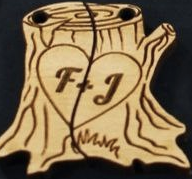 Llaveros pareados personalizados