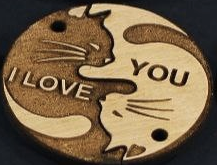 Llaveros pareados personalizados
